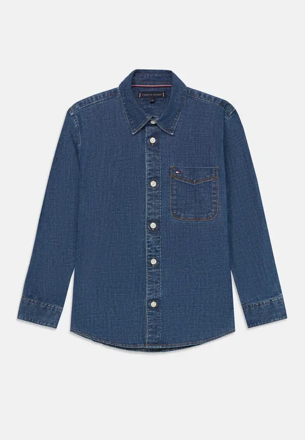 Рубашка джинсовая Tommy Hilfiger, denim dark, темный деним