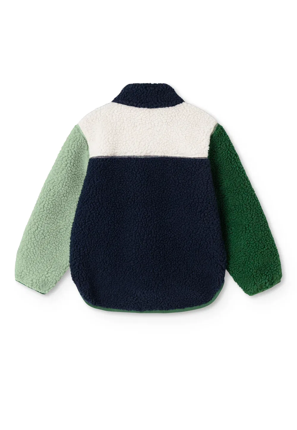Куртка Noam унисекс - флисовая куртка Liewood, Green/Blue Offwhite — фото 3