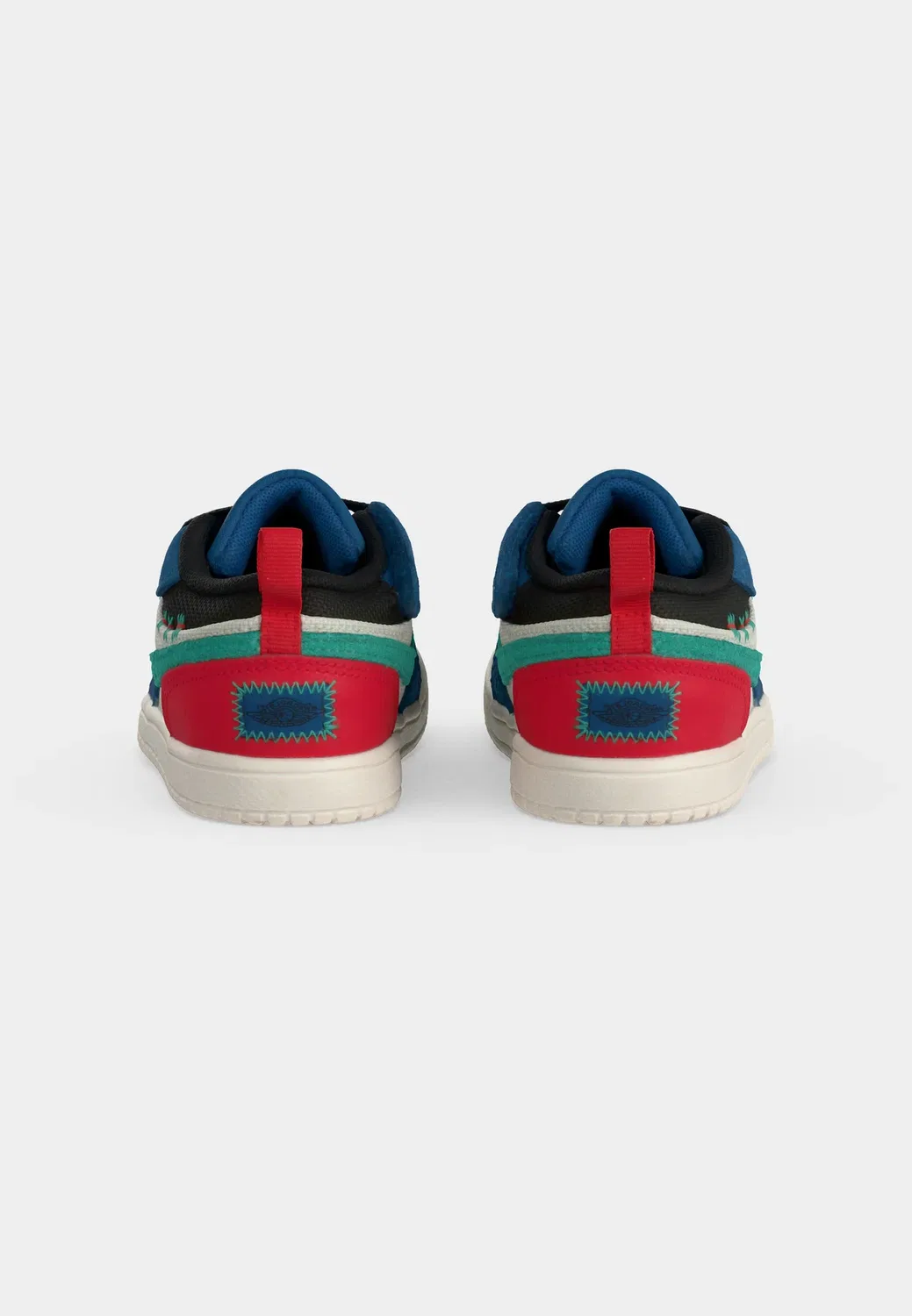 1 se унисекс - кроссовки Jordan, True Blue/Black/University Red/Kinetic Green/Chalk — фото 4