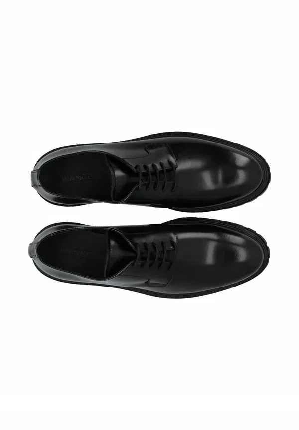 Туфли дерби кожаные Bialoui smart lace ups, белый, черный — фото 3