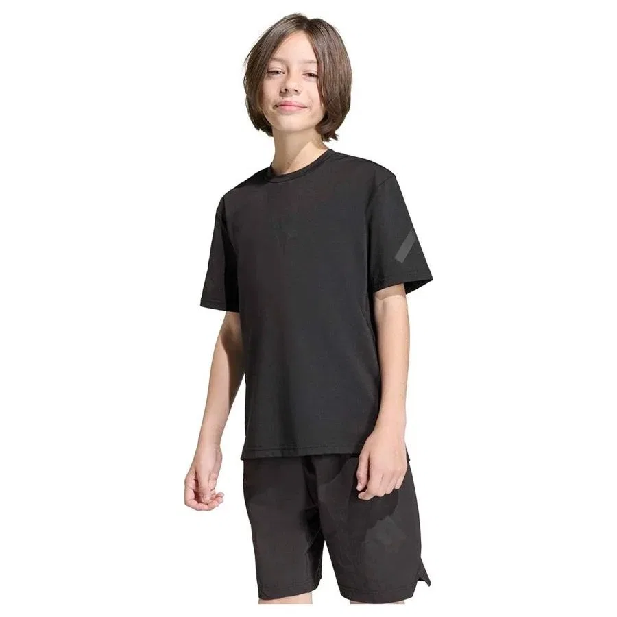 Детская футболка с принтом J Z.N.E. CL TEE adidas, Черный — фото 2