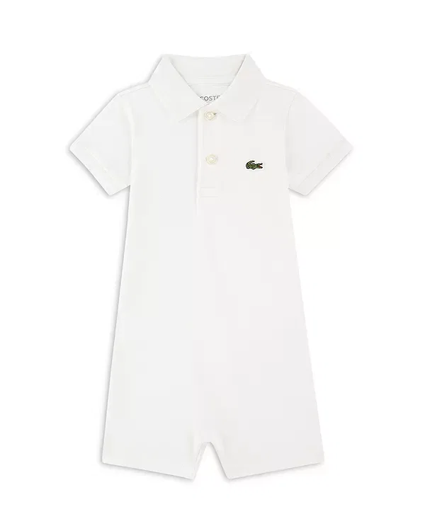 Детский комбинезон-поло для мальчиков с коротким рукавом Lacoste, Farine