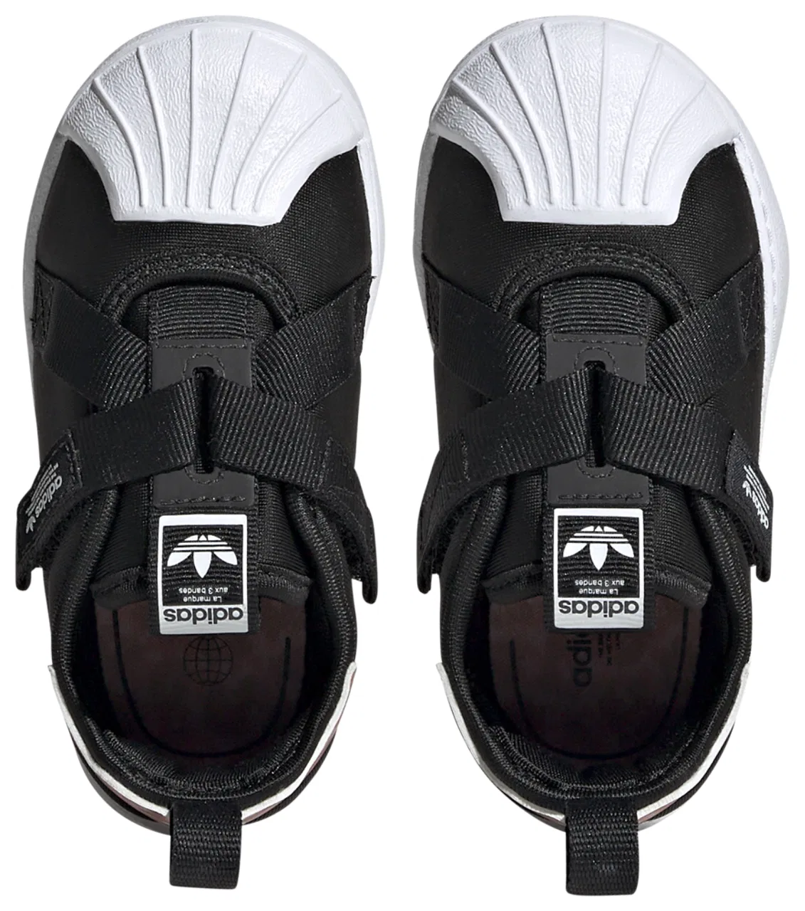 Кеды для мальчиков Superstar 360 Comfort Closure Adidas, черный/белый — фото 4