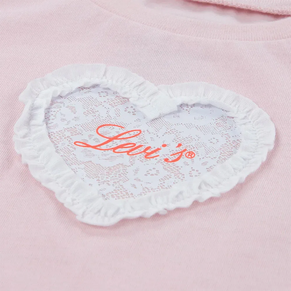 Детский комплект для девочек с принтом Levi's, Pink — фото 3