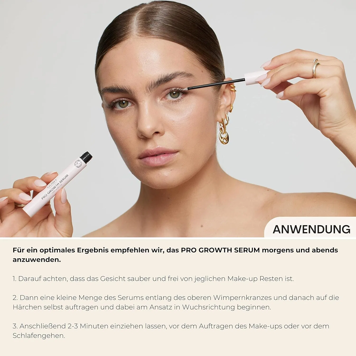 Сыворотка для ресниц и бровей Lash Brow Booster, Gosh, 20 г — фото 4