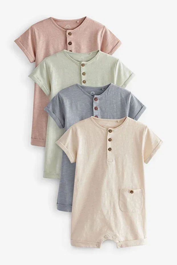 Детский комбинезон хлопковый комплект из 4 предметов Next Baby, Multicolor