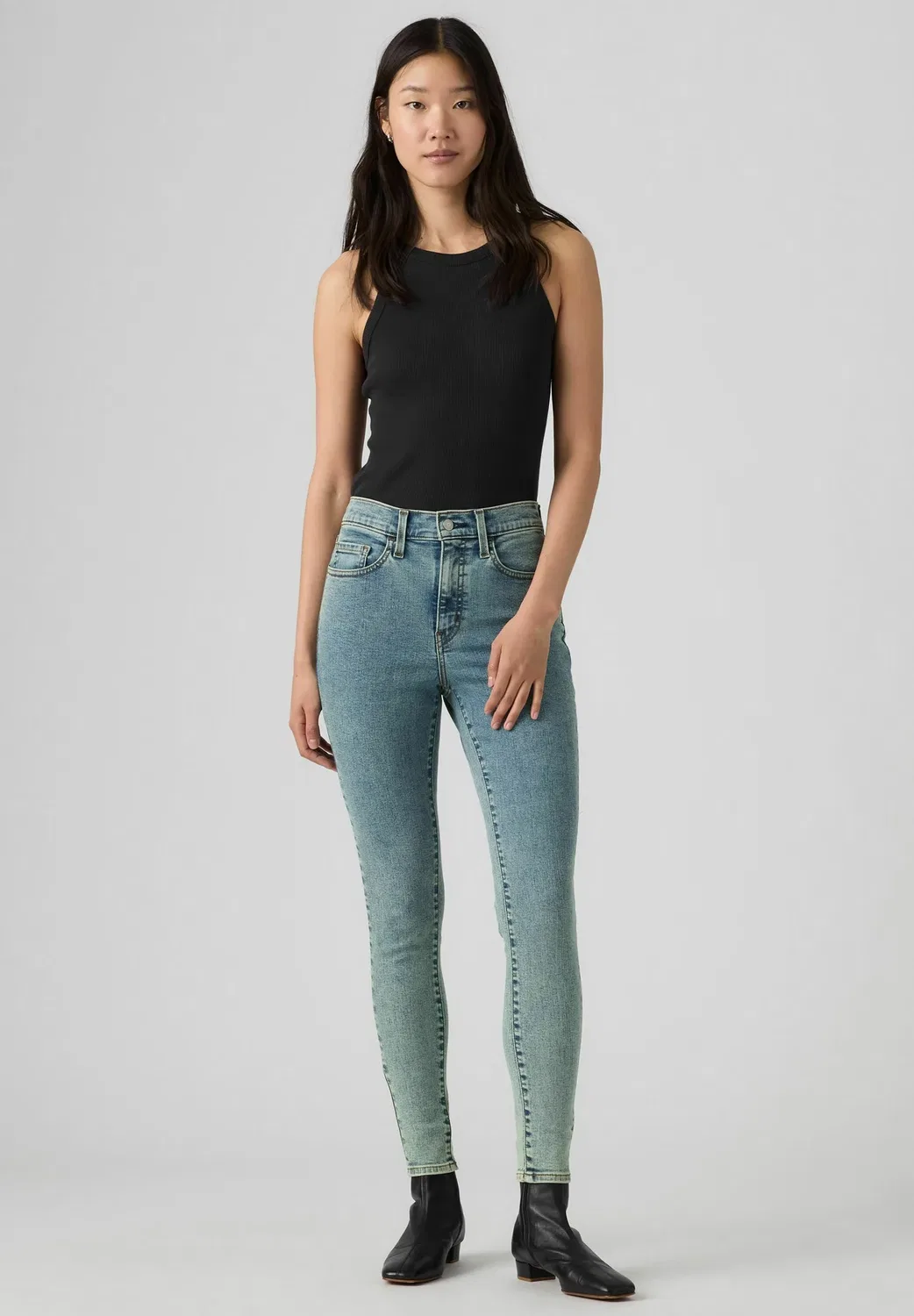 720 hirise super skinny - джинсы узкий крой Levi'S, Don'T Let It Go - Med Indigo - Worn In — фото 4