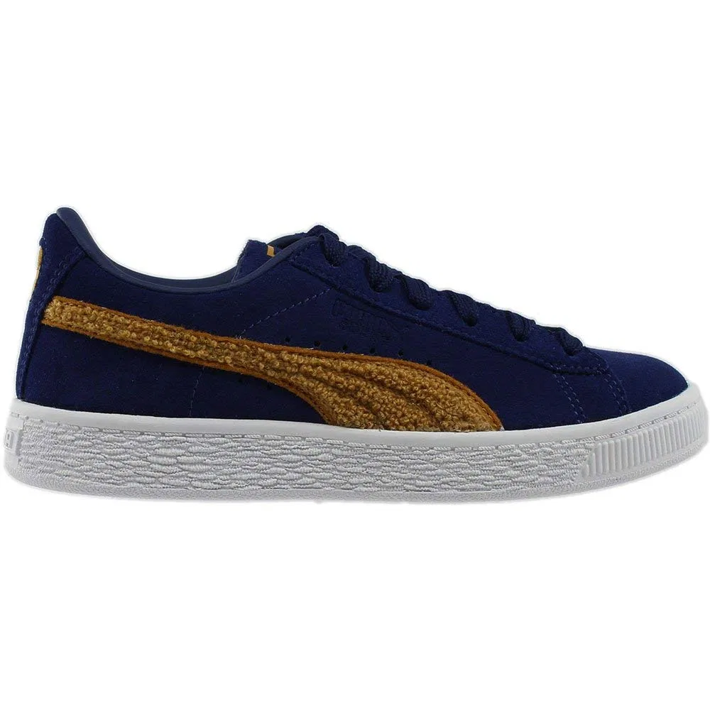 Детские кроссовки для мальчиков классические PUMA, Blue Depths Inca Gold — фото 3