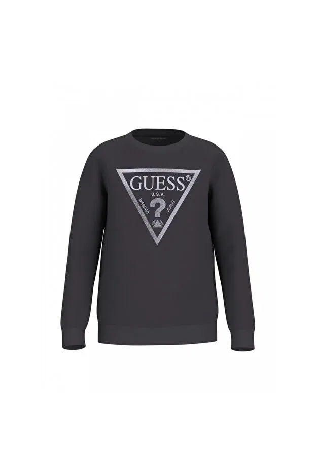 Детские свитшот для девочек с длинным рукавом Guess, Black