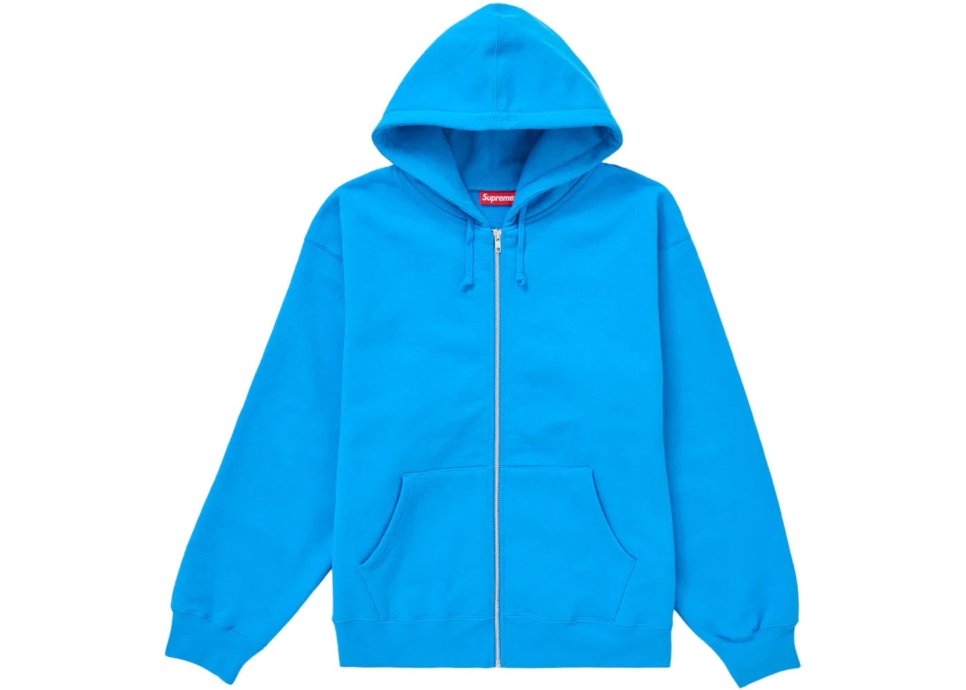 Мужское худи на молнии с принтом Thrasher Supreme, Bright Blue — фото 2