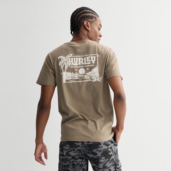 

Мужская графическая футболка Hurley, цвет walnut