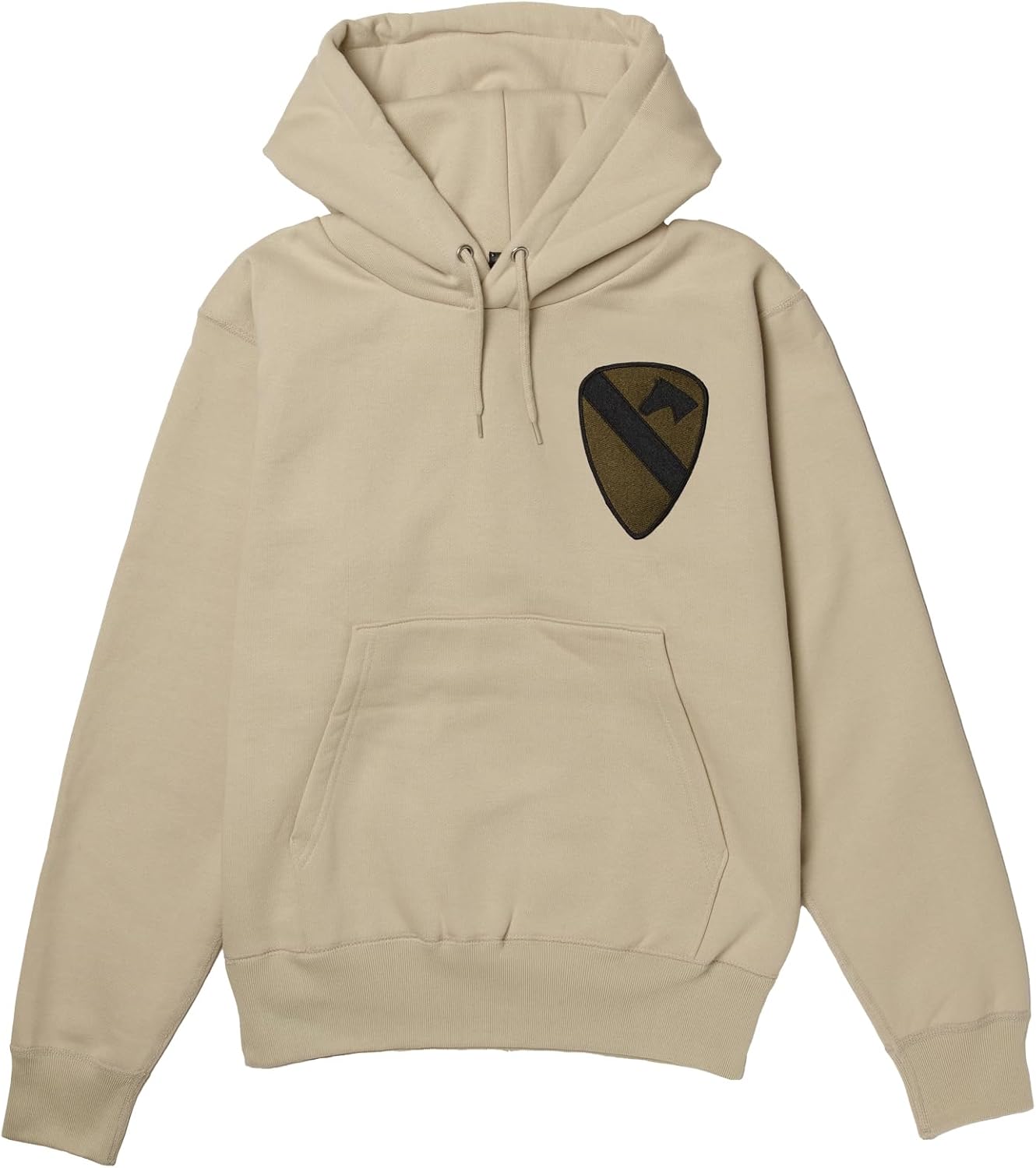 

Толстовка с капюшоном в стиле F, нашивка с гербом армии США, флисовая подкладка, пуловер, цвет: серый (stone) F-Style