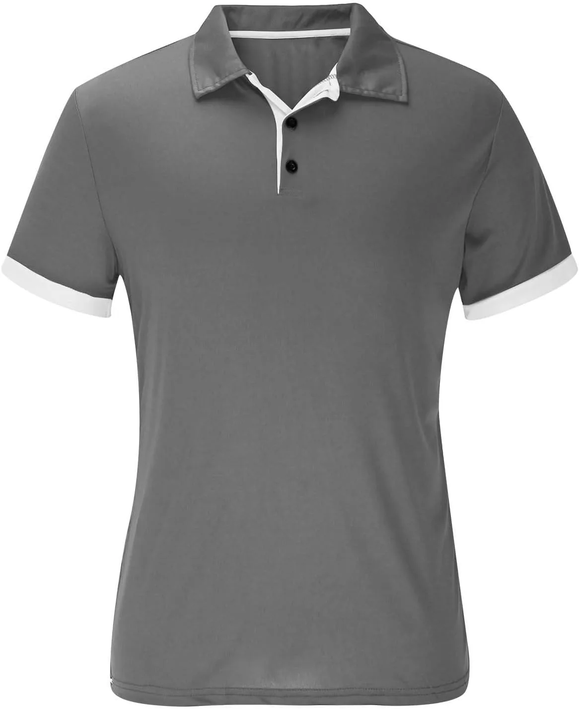 

Мужская футболка с коротким рукавом и воротником Quick Dry Slim 3 Buttons