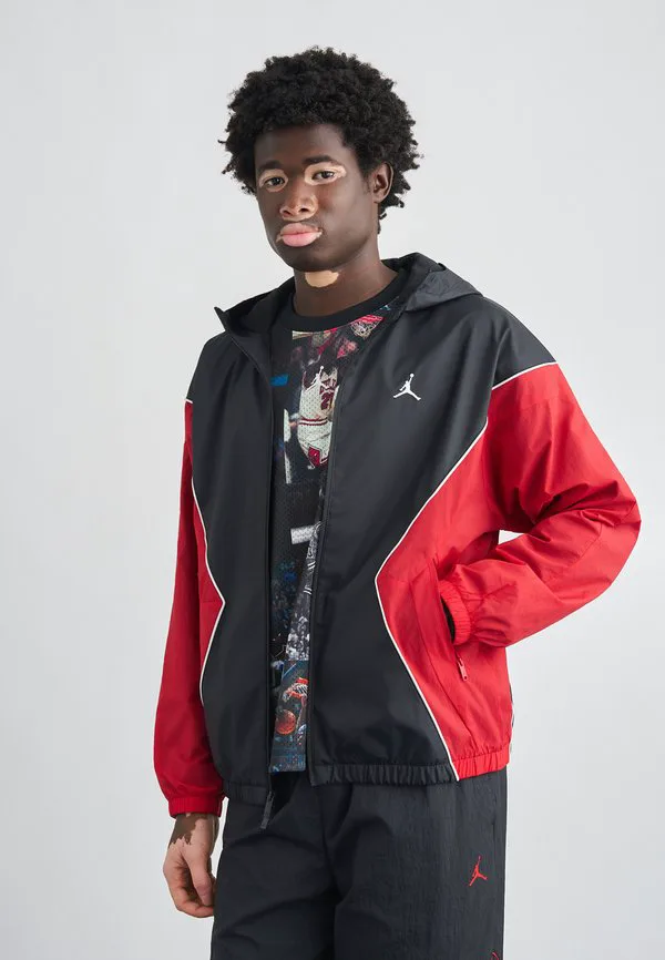 Куртка для активного отдыха на открытом воздухе Jordan, Black/Gym Red/White
