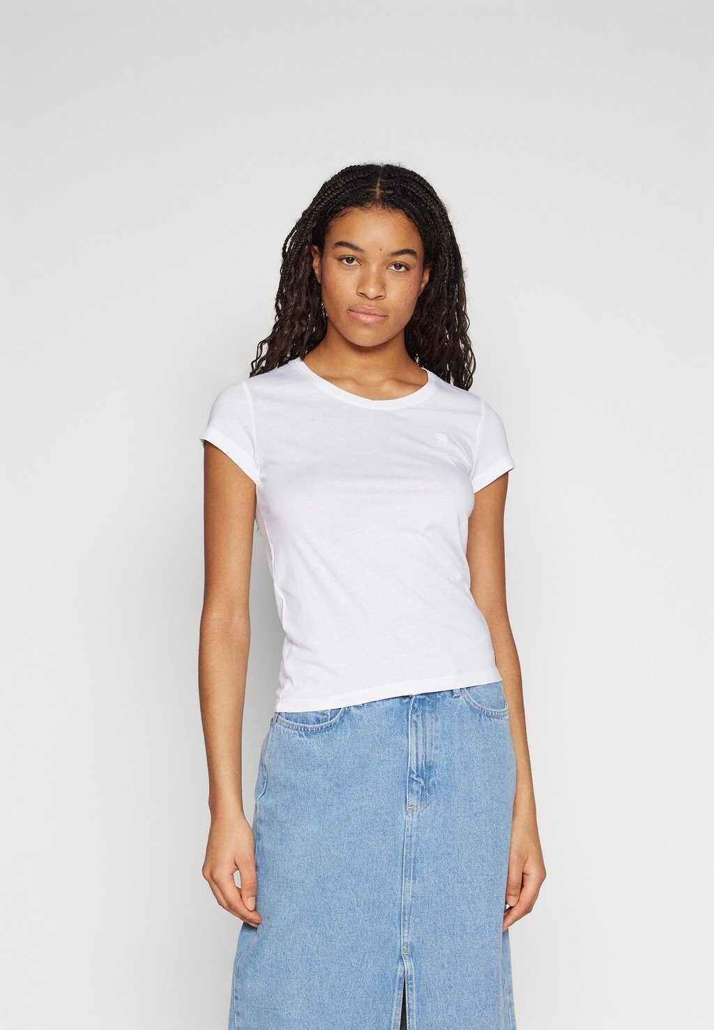 

Футболка базовая EYBEN SLIM V T 2.0 WMN G-Star, цвет white
