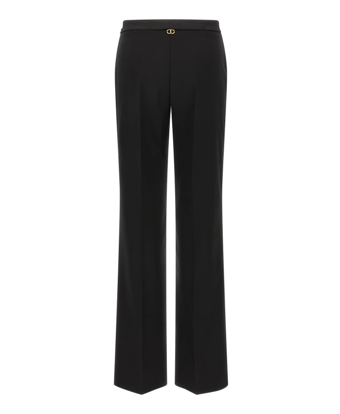 

Широкие брюки из шерстяной смеси. Twinset, черный