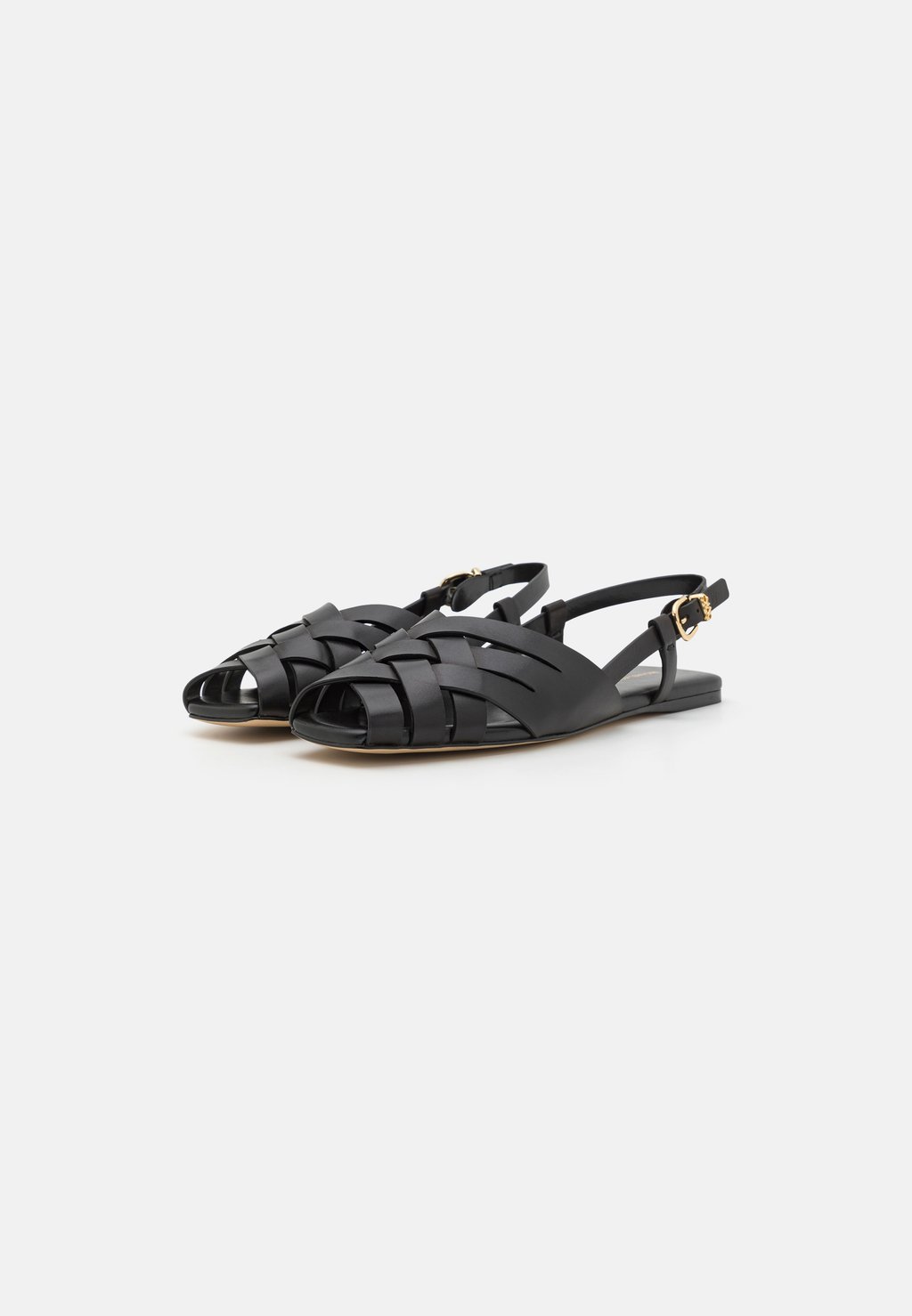 Туфли-лодочки с открытым носком IRENE SLING FLAT MICHAEL Michael Kors, черный — фото 4