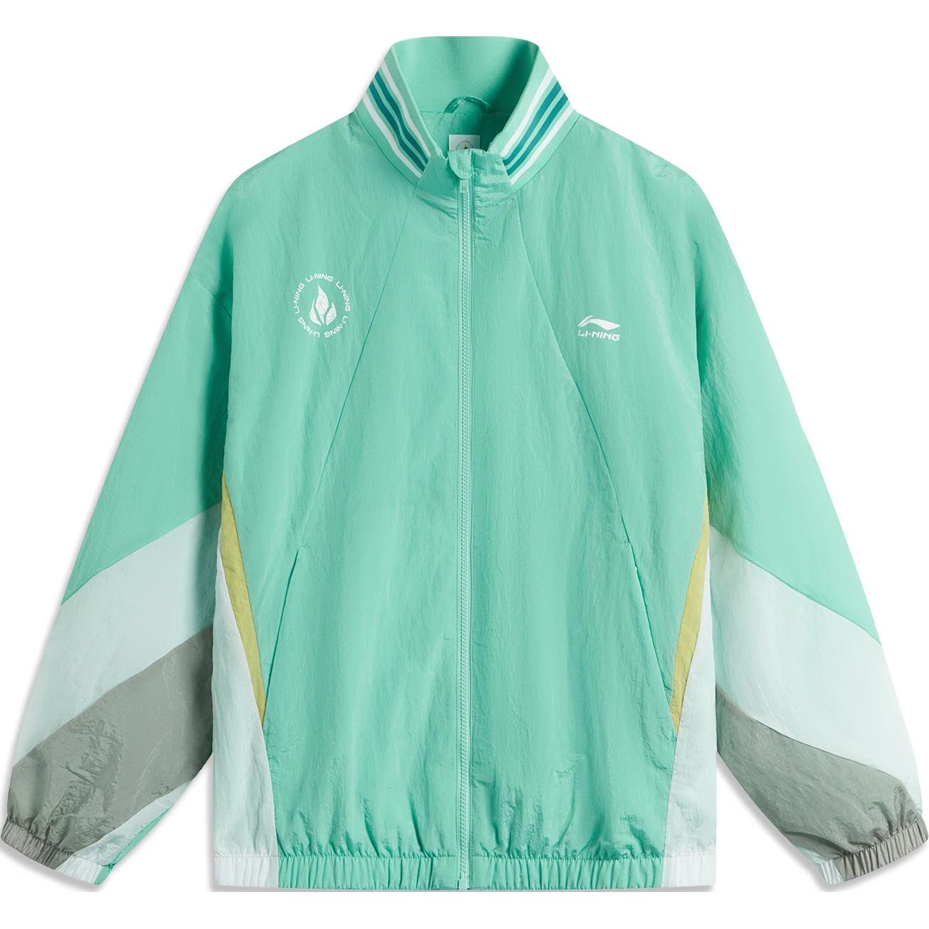 

LINING Спортивное пальто унисекс фарфоровый бирюзовый стандартный белый, Celadon Turquoise Standard White