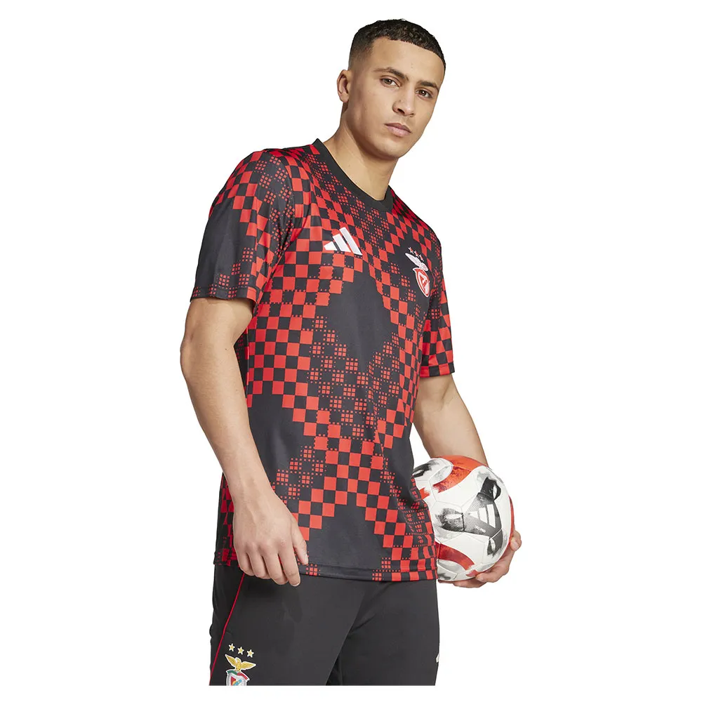 Футболка с коротким рукавом adidas Benfica 25/26 pre match, красный — фото 3
