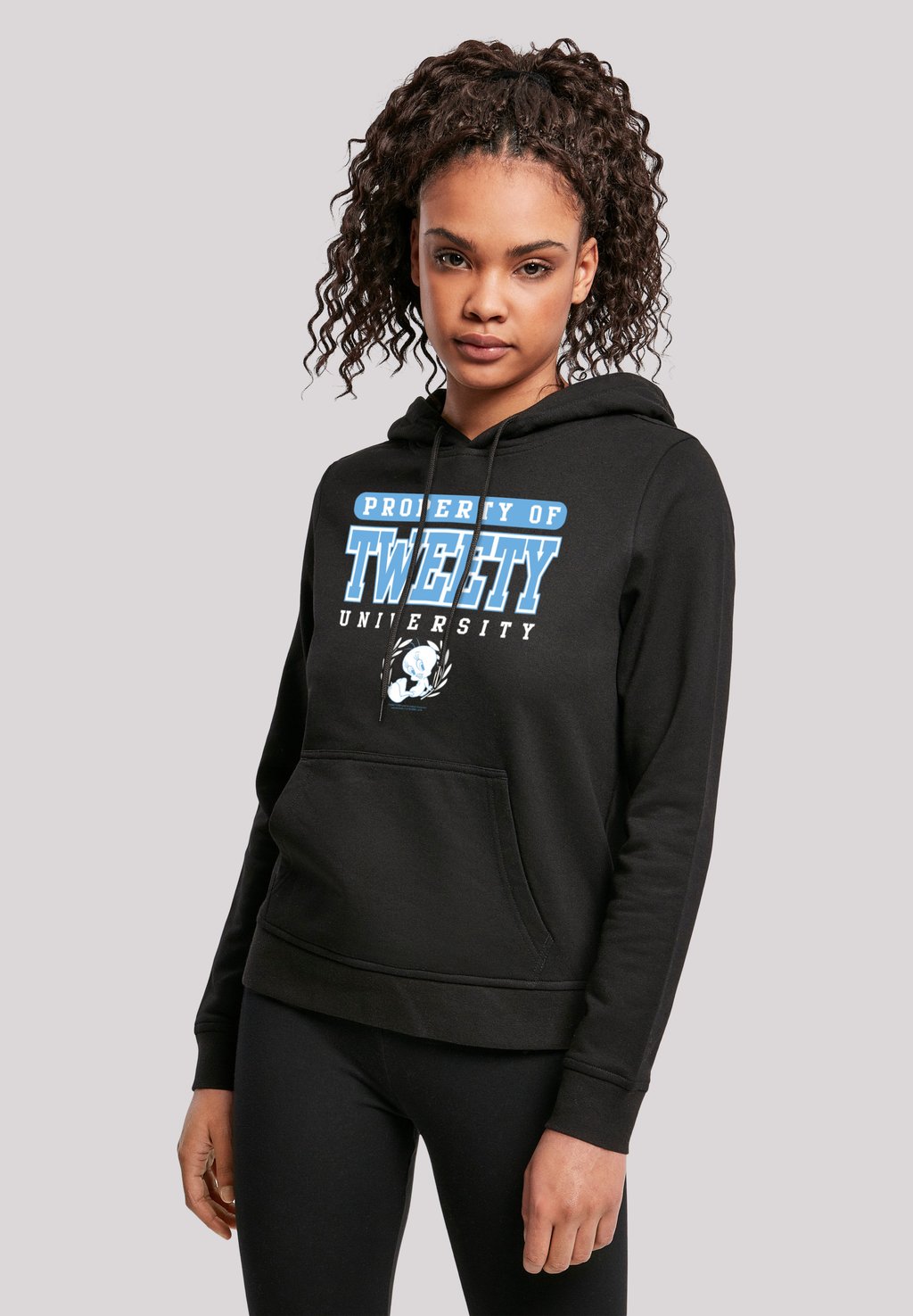 

Толстовка LOONEY TUNES TWEETY PROPERTY OF UNIVERSITY - Hoodie F4NT4STIC, черный