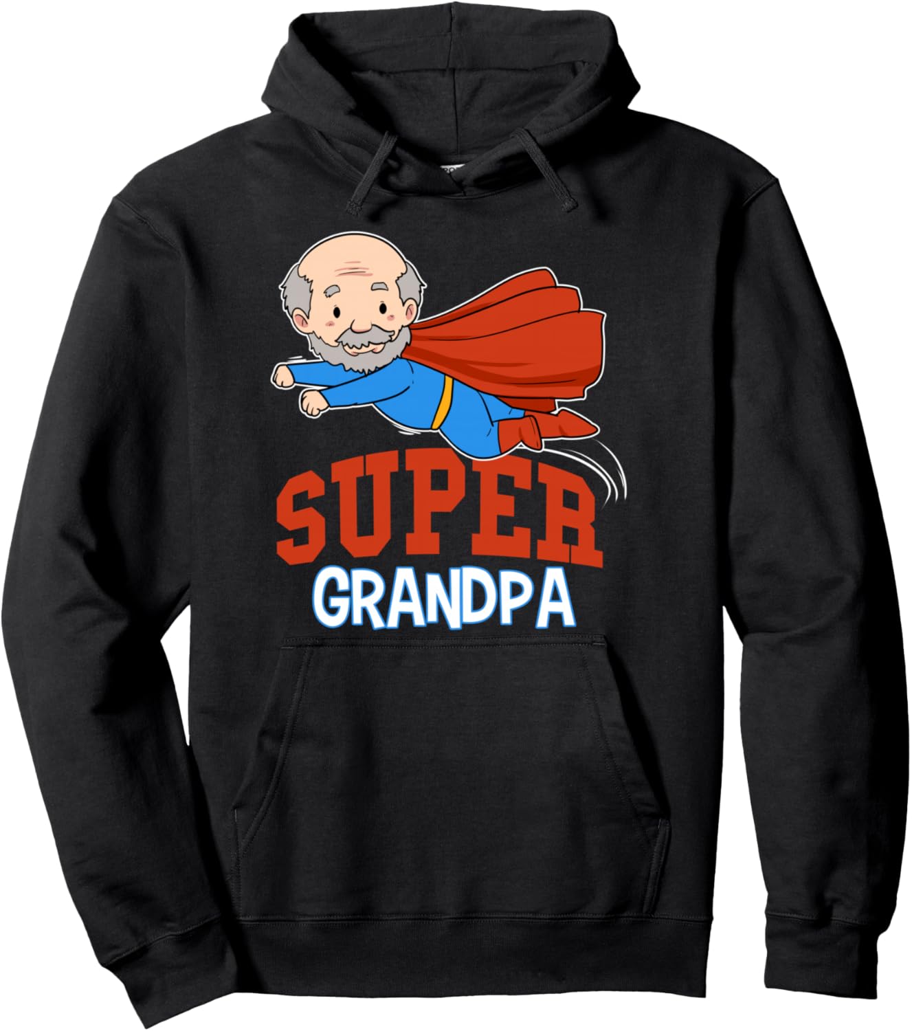 

Супердедушка-герой, дедушка-супергерой, толстовка с капюшоном Funny Grandpa Gifts Cool Grandpa Gifts, черный