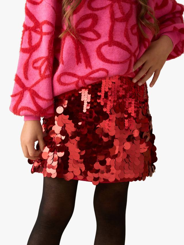 

Детская диско юбка а-силуэта Angel & Rocket, Red