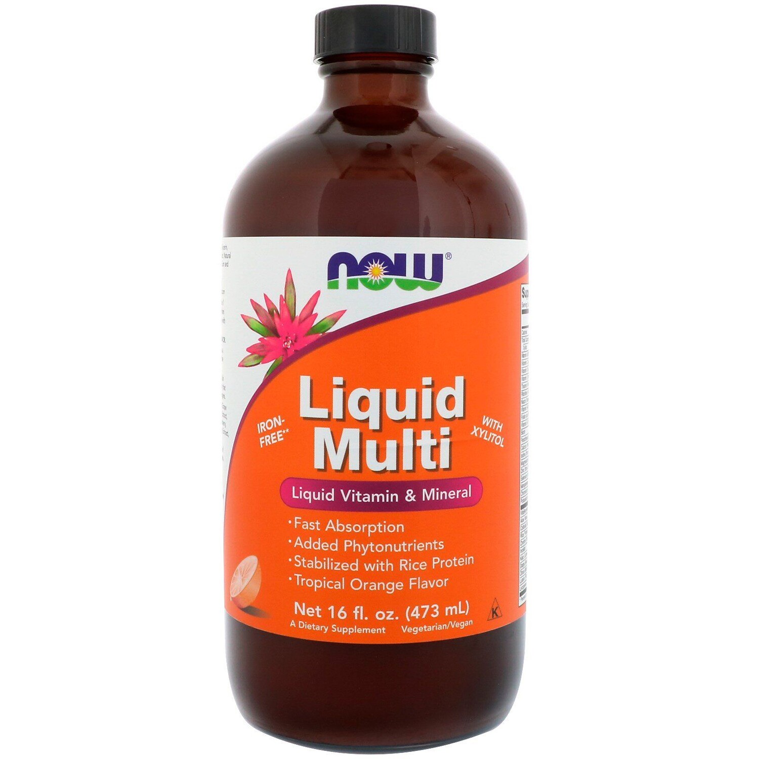 

Now Foods Liquid Multi с ароматом тропического апельсина 16 жидких унций (473 мл)