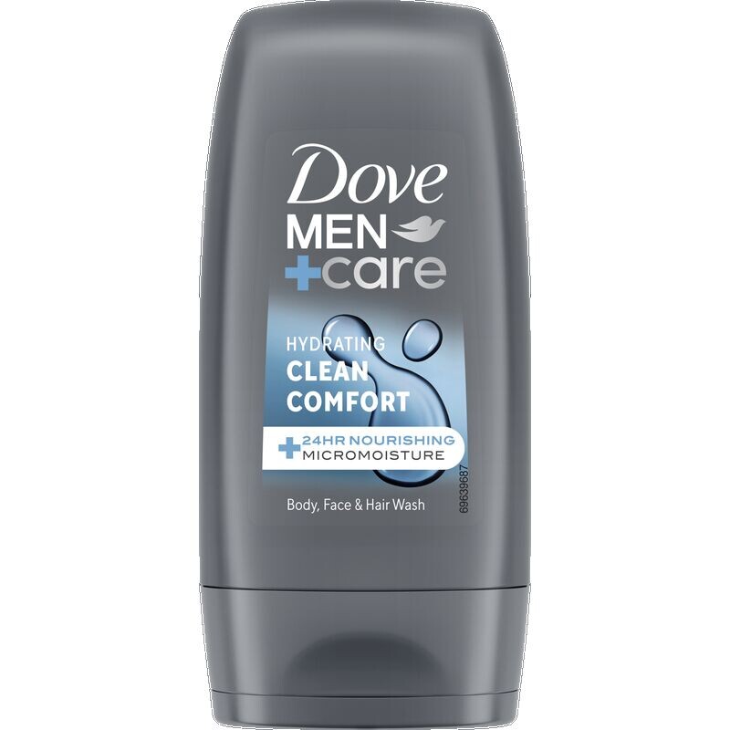 

Душ для ухода 3-в-1 Clean Comfort дорожный размер Dove Men+Care, 55 ml