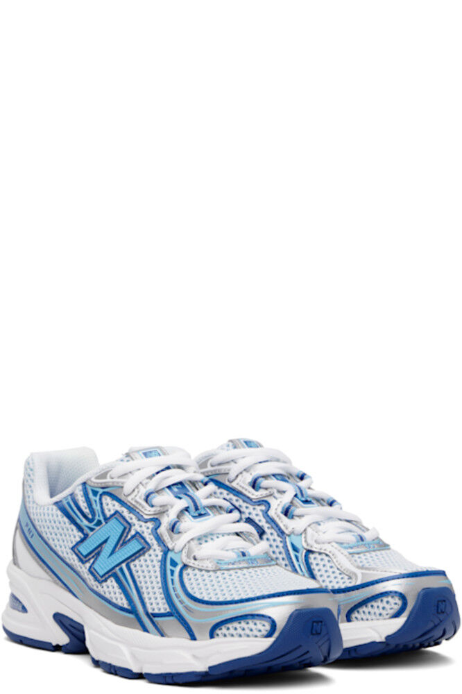 Бело-синие кроссовки 740 New Balance — фото 4