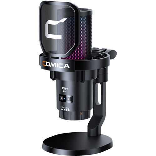 

Comica Audio EJoy Uni D RGB Кардиоидный Конденсаторный USB-C Микрофон с Настольной Подставкой (черный)
