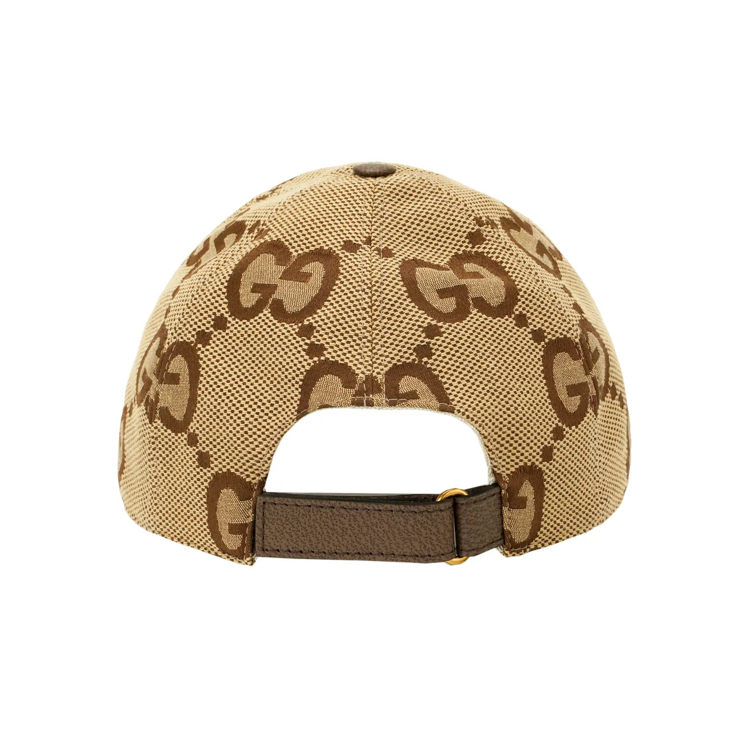 Jumbo GG Canvas Бейсболка Camel/Ebony GUCCI — фото 3