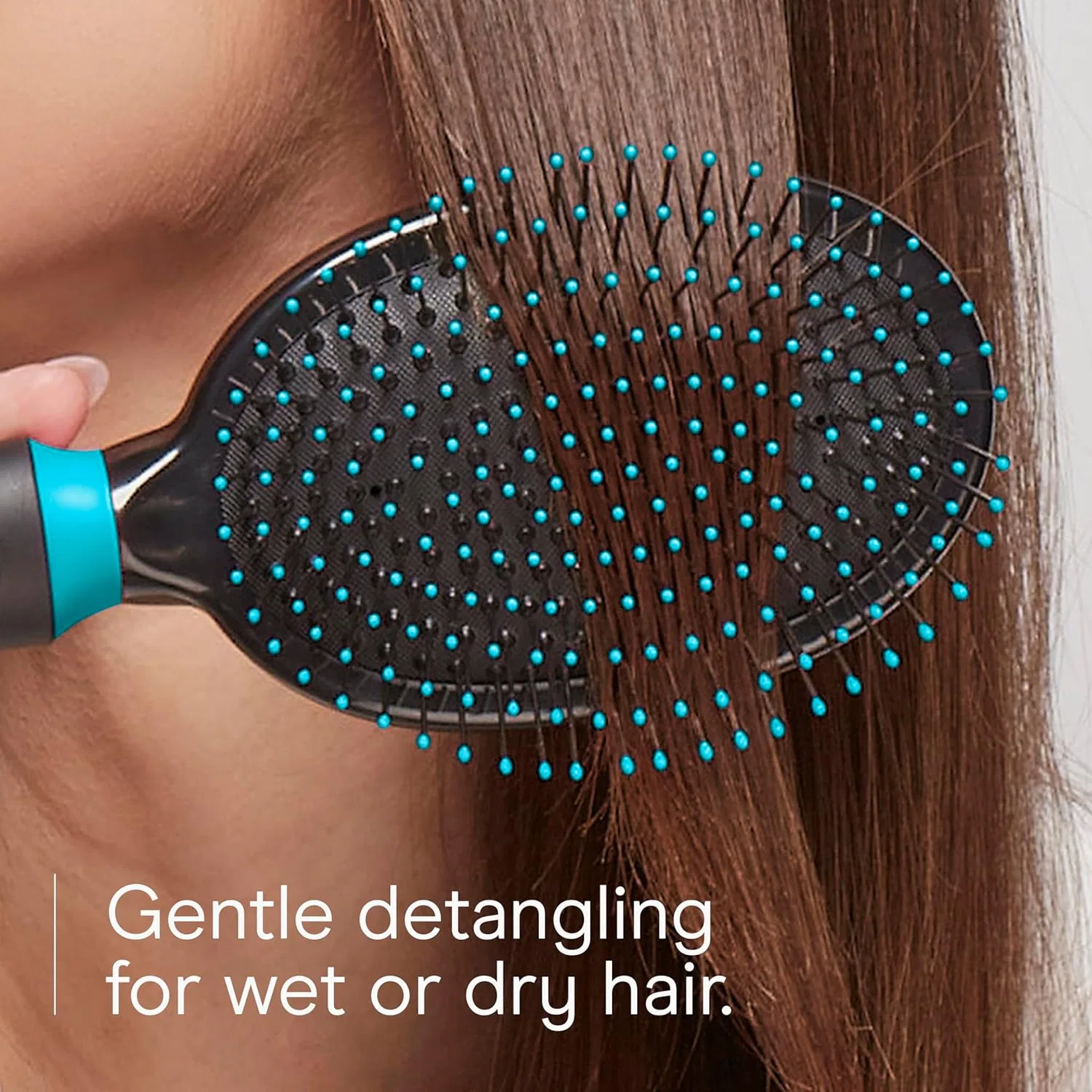 Щетка для волос с металлическими щетинками от Conair Pro Conair, Blue-Green — фото 4