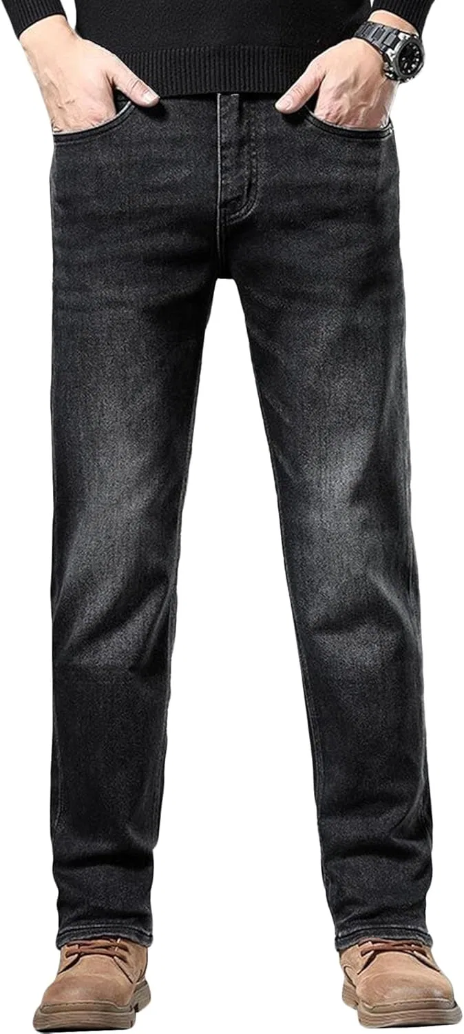 Джинсы, стрейч повседневные, Black B1