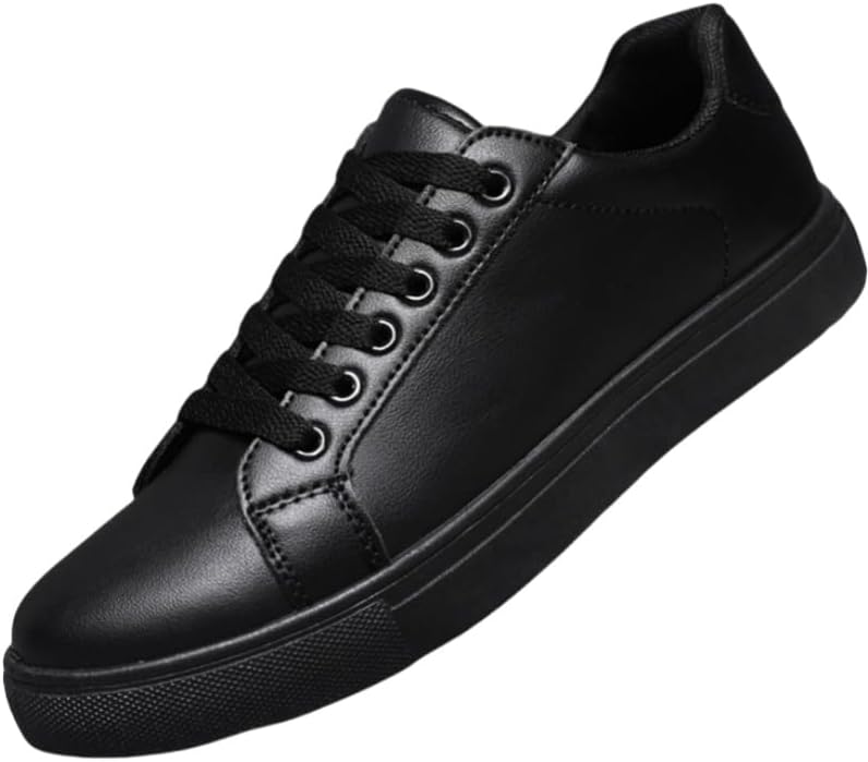 

Кроссовки больших размеров для мужчин - повседневные спортивные, дышащие, противоскользящие, прочные, с мягкой подошвой из ПВХ, подходят для офиса и активного отдыха Clolinde, черный