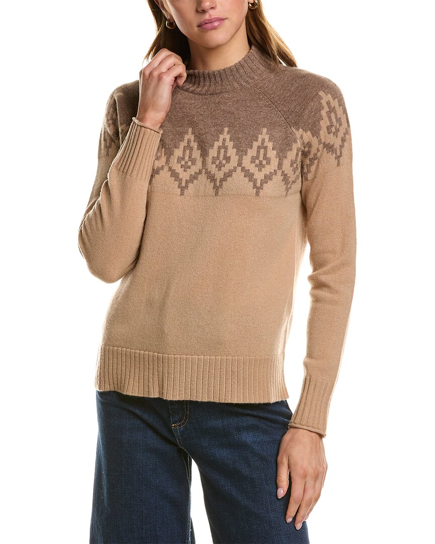 

Свитер Hannah Rose Diamond Peak Fairisle из смеси шерсти и кашемира