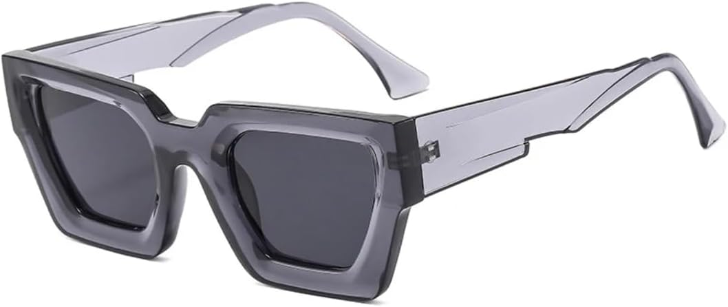 

Модные женские солнцезащитные очки «кошачий глаз» для активного отдыха на открытом воздухе, ретро-стиль, желто-синие линзы, защита от УФ-излучения UV400, модные мужские солнцезащитные очки UUPTTPL, Gray Gray