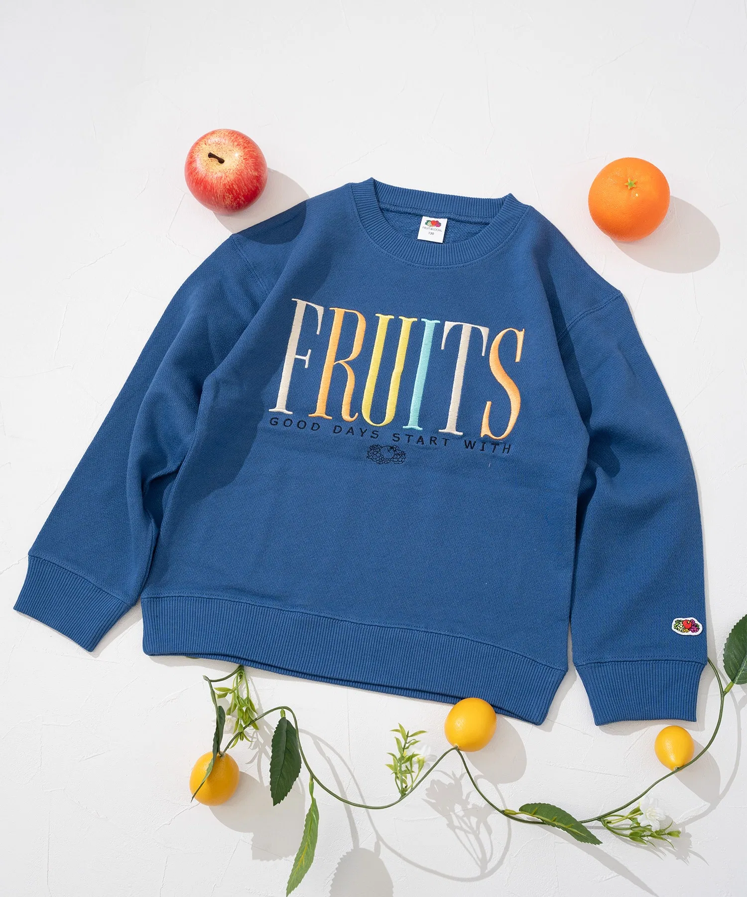 【FRUIT OF THE LOOM】Вышитая толстовка / Детская / Толстовка / С принтом логотипа / Унисекс — фото 2