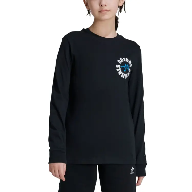 Футболка для младших школьников Adidas Originals, черный — фото 4