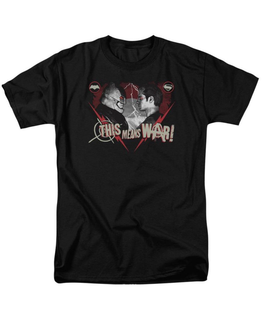 

Мужская футболка с коротким рукавом "This Means War" для взрослых Batman V Superman, Black, Черный, Мужская футболка с коротким рукавом "This Means War" для взрослых Batman V Superman, Black