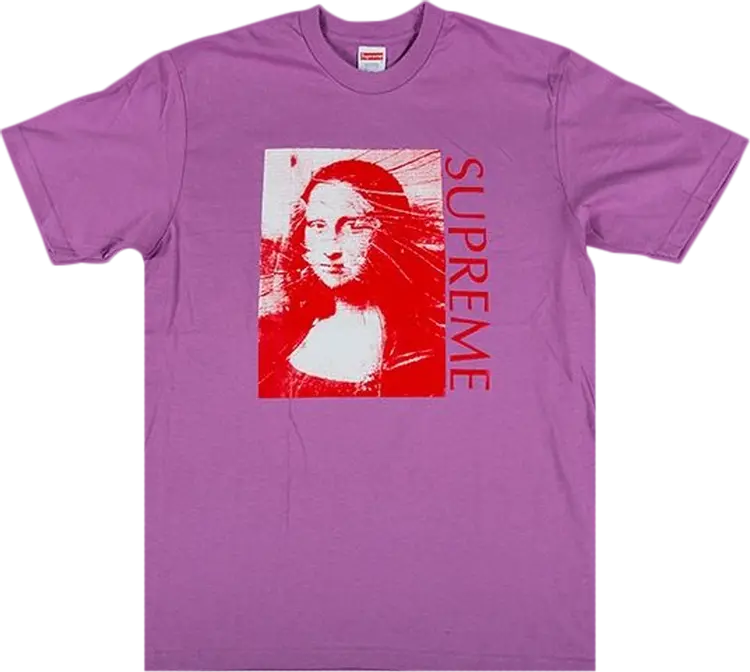 Футболка Supreme Mona Lisa T-Shirt 'Purple', фиолетовый — фото 2