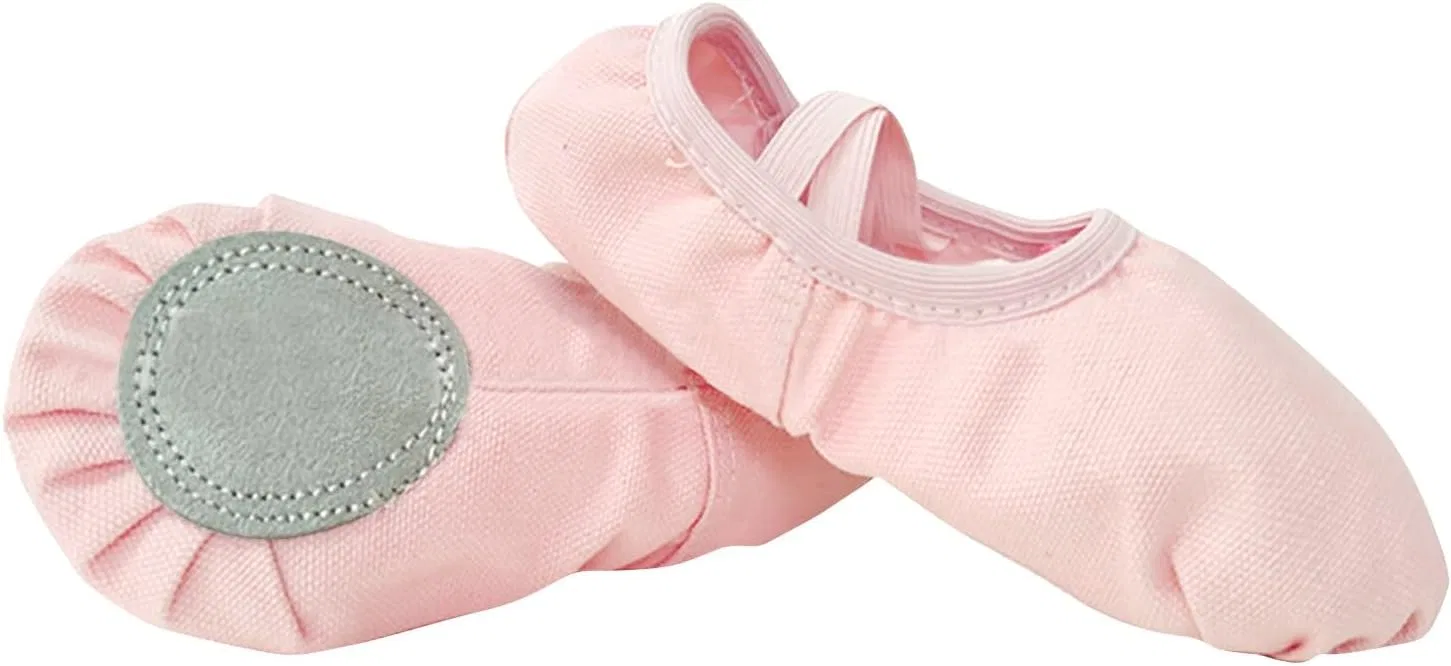 Детские балетки для девочек из атласа и мягкой кожи, легкие, модель Toddler Ballet Shoes