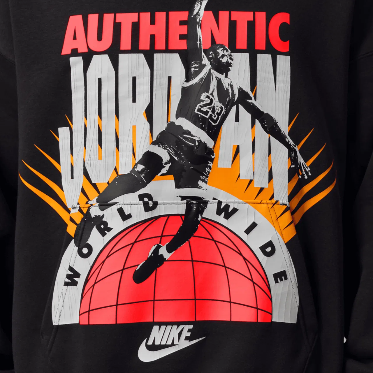 Мужская толстовка AJ 6 Reissue Jordan, цвет Infrared 23/Off Noir — фото 4