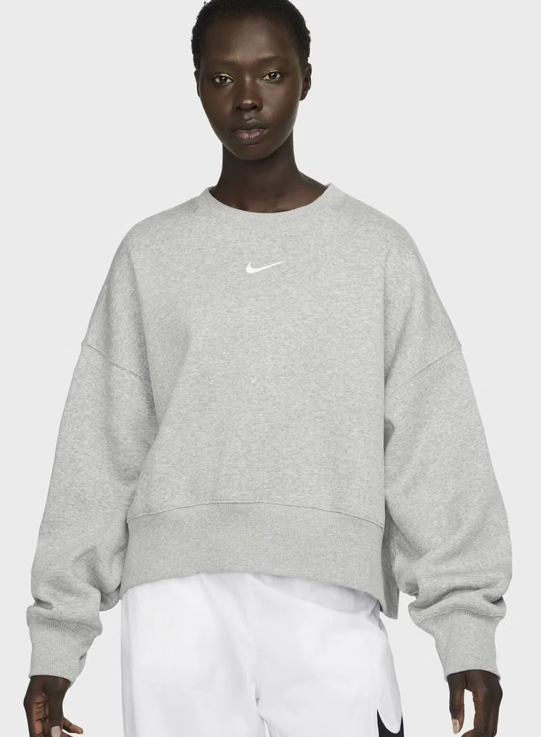 Свитшот оверсайз с длинным рукавом Nsw Phoenix Nike, серый