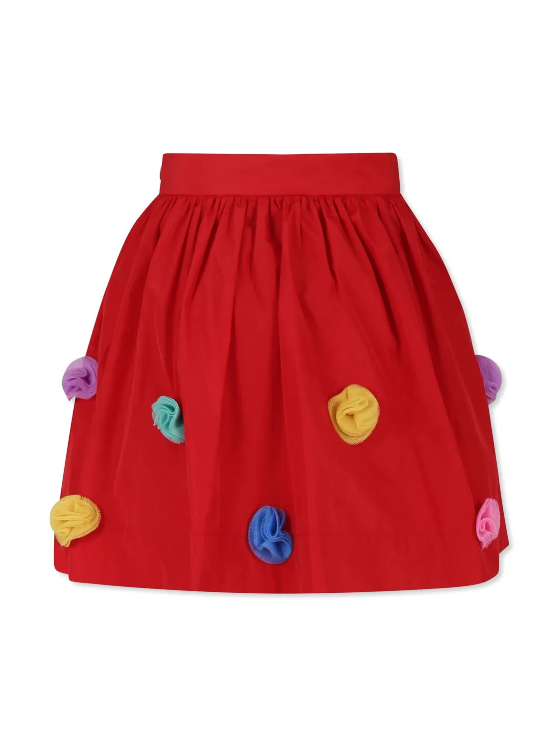 Юбка из тюля с помпонами Stella McCartney, красный — фото 3
