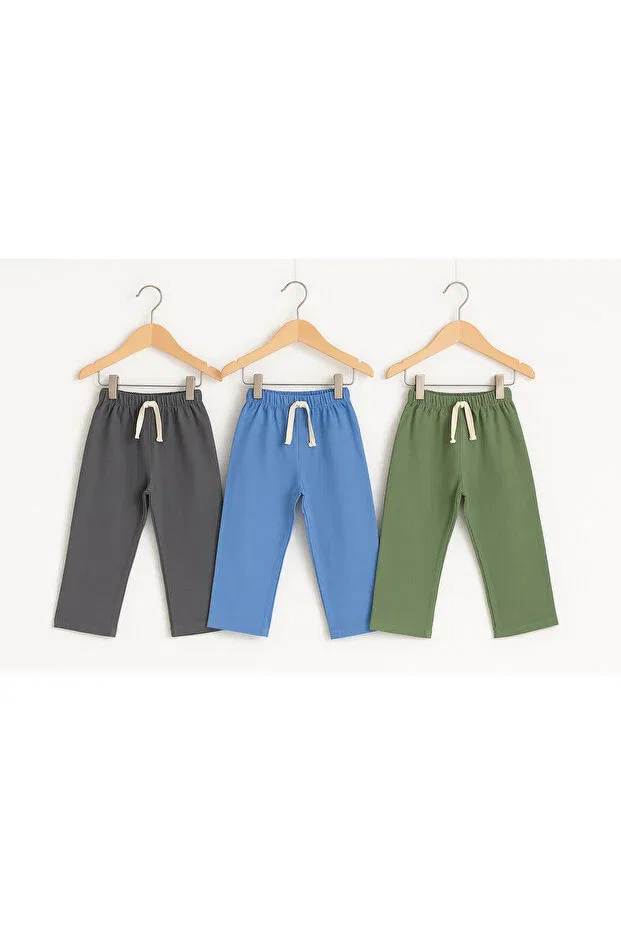 Детские брюки для девочек хлопковые Tinytrends, Water Green — фото 3