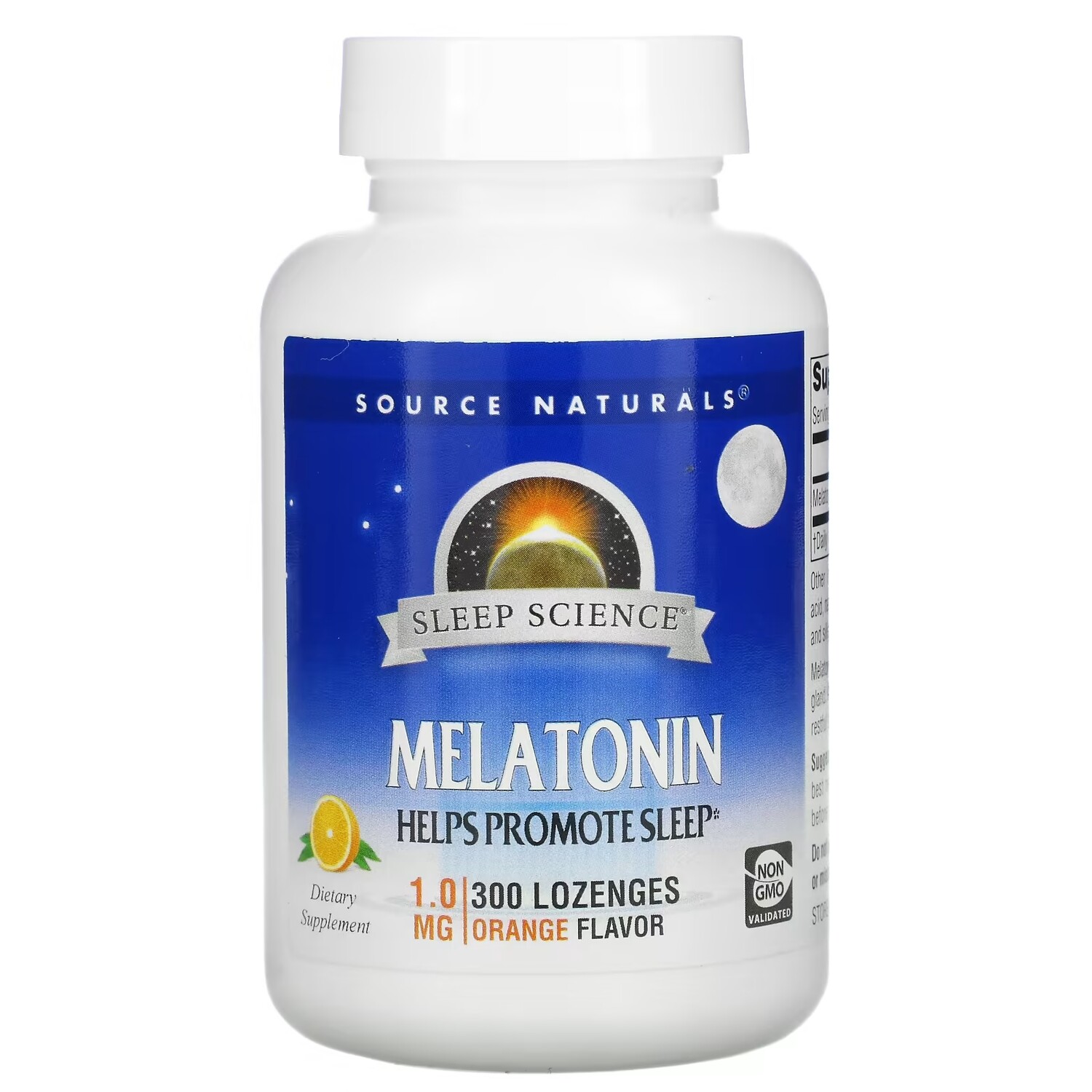 

Source Naturals Sleep Science мелатонин апельсин 1 мг, 300 пастилок