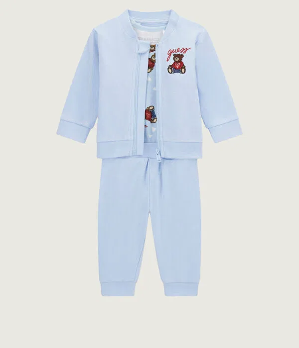 Детский комплект для мальчиков хлопковый Regular Fit Guess, Azzurro — фото 3