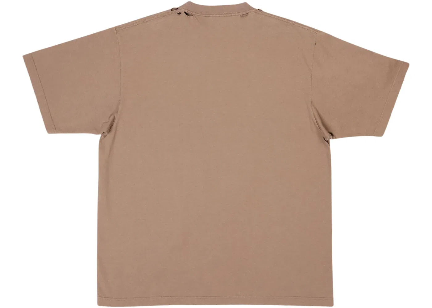 Мужская футболка с принтом Boxy Fit Vintage Jersey Balenciaga, Light Brown/Black — фото 2