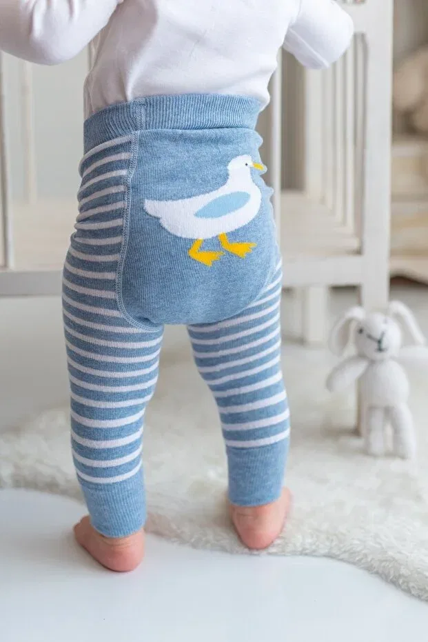 Детские леггинсы для девочек с принтом Duck patterned Nou Nou, Blue