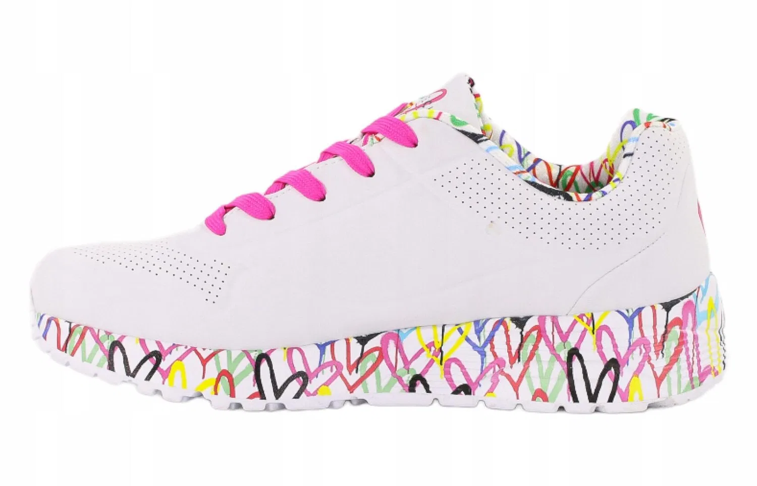 Детские кроссовки на шнуровке UNO LITE Skechers, Bunt Weiss — фото 2